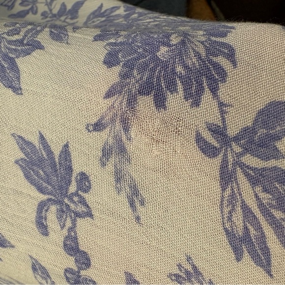 Vintage April Cornell dress French Toile print blue white rayon - Picture 14 of 15